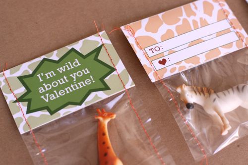 wild animal valentine DIY
