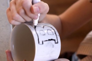 DIY monogram mug