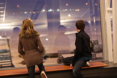 kids at montreal airport