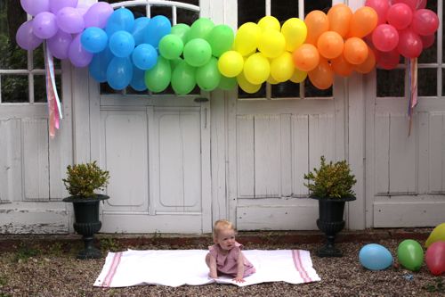 DIY Balloon Banner featured by popular lifestyle blogger, Design Mom