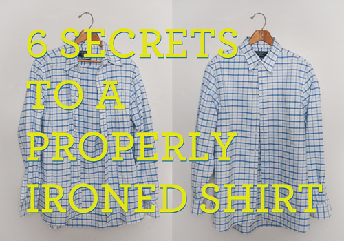 6 Secrets to a Properly Ironed Shirt featured by popular lifestyle blogger, Gabrielle of Design Mom