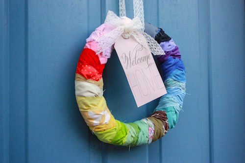 DIY French-Braided Welcome Wreath. via DesignMom.com