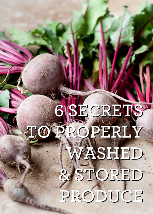 How to Properly Wash & Store Produce. Handy guide via DesignMom.com - How to Store Produce featured by popular lifestyle blogger, Design Mom