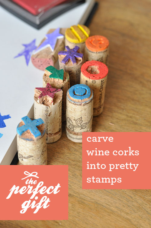 DIY: Carve wine corks into pretty stamps!