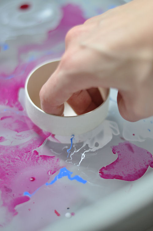 Nail Polish Marbling tutorial featured by popular lifestyle blogger, Gabrielle of Design Mom