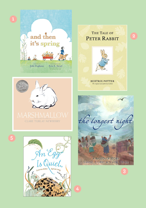 Ten Great Books for Spring, Easter and Passover.