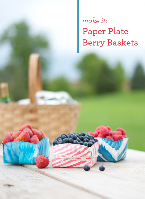 DIY: Paper Plate Berry Boxes. Easy and food safe!