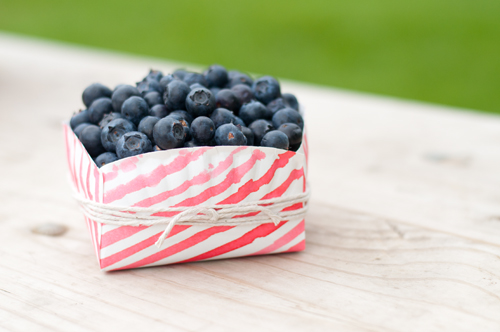 DIY: Easy Paper Plate Berry Boxes. Decorate them with food-coloring instead of watercolors to keep them food safe!  |  Design Mom