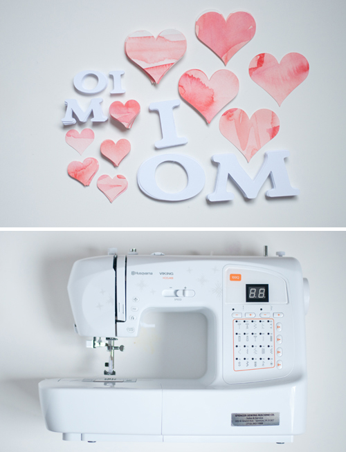 DIY: I LOVE MOM paper garland | Design Mom