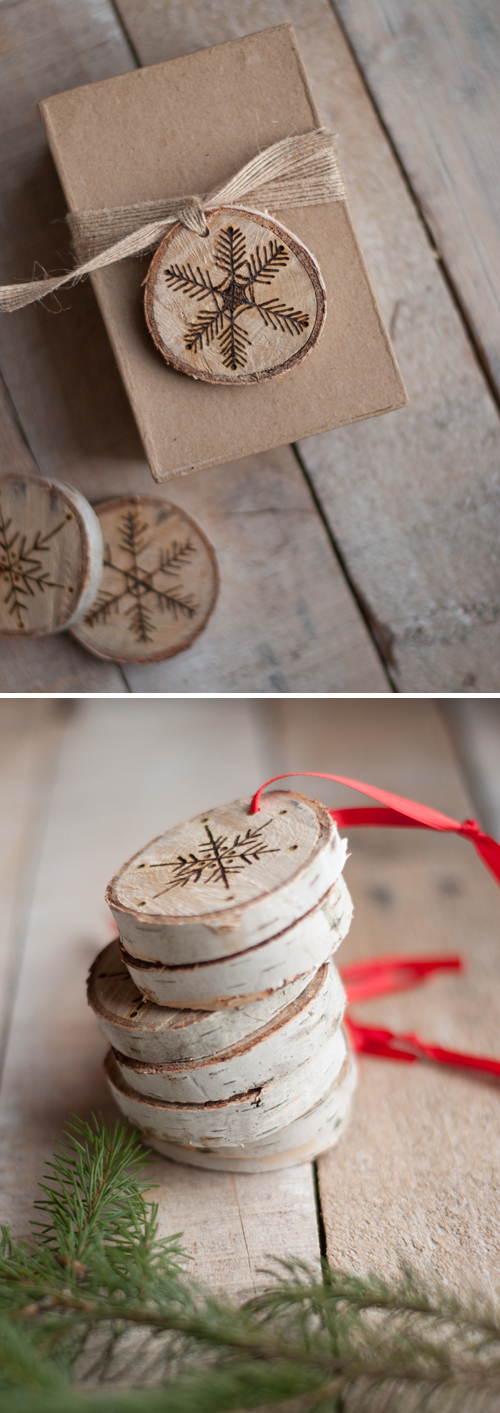 DIY: Etched Snowflake Ornaments in Birch. So easy! | Design Mom - Etched Snowflake Ornaments in Birch featured on top lifestyle blog, Design Mom - Etched Snowflake Ornaments in Birch featured on top lifestyle blog, Design Mom