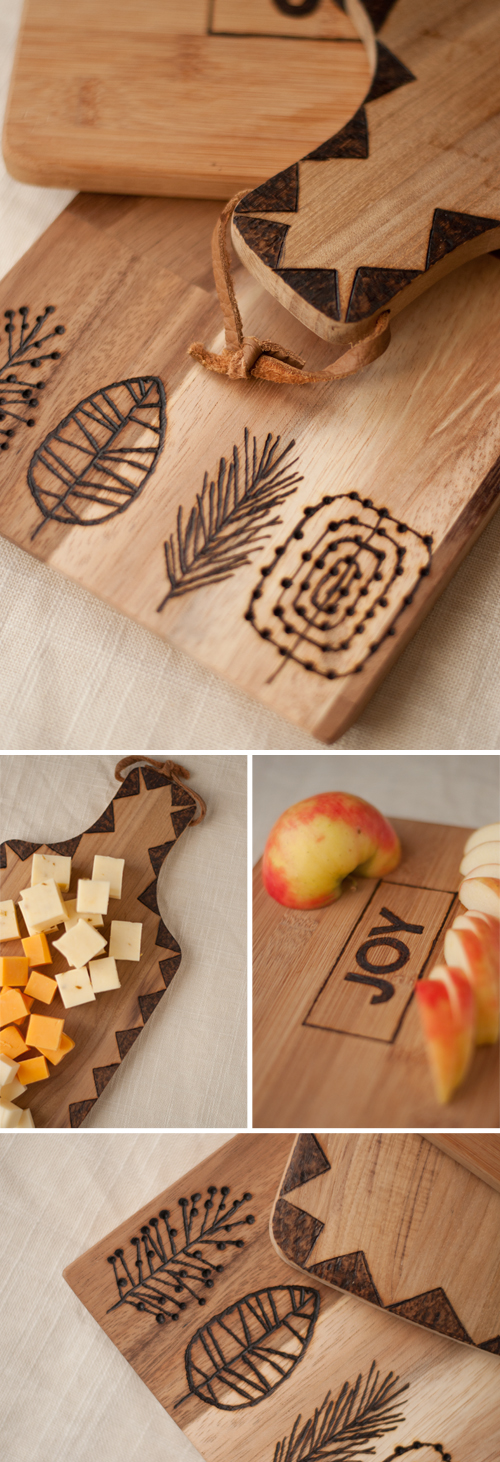 DIY: Etched Cutting Boards. So easy and they make a really cool gift. | Design Mom - Etched Cutting Board tutorial featured on top lifestyle blog, Design Mom