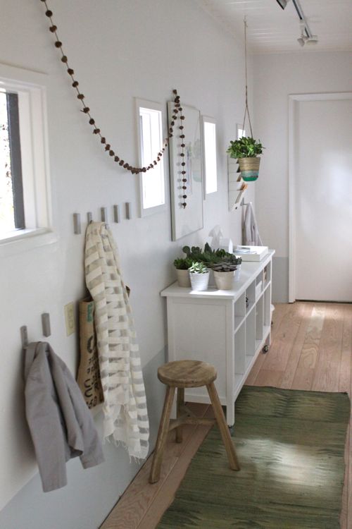 Convert an Unused Hallway Into a Light, Bright, Organized Entryway | Design Mom