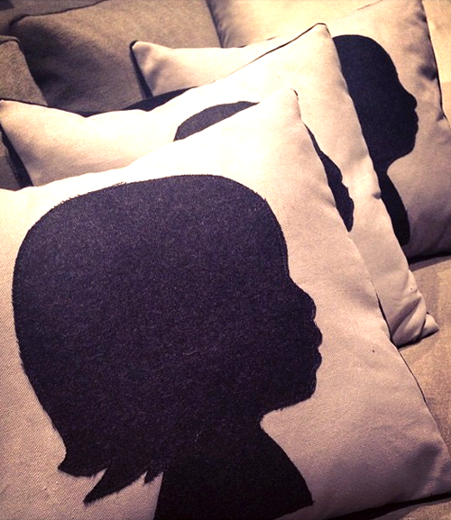 DIY: Easy Silhouette Pillows. A wonderful personalized gift!