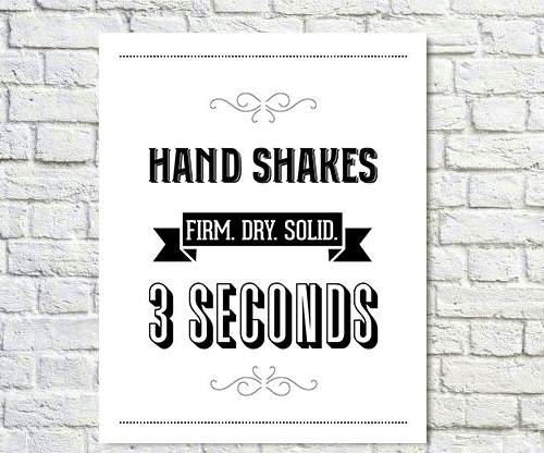 Handshakes Print by Paperchat on Etsy
