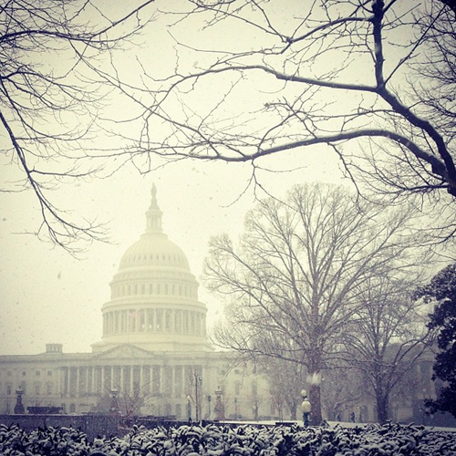 Washington DC in the Snow