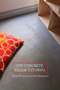 Bargain DIY Concrete Floor featured by top lifestyle blogger, Design Mom