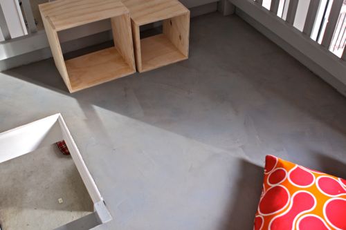 DIY Concrete Floors — Easy & Inexpensive! | Design Mom - Bargain DIY Concrete Floor featured by top lifestyle blogger, Design Mom