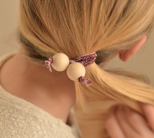DIY Hair Twists with Wooden Beads   |   Design Mom