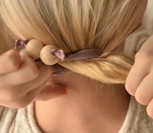 DIY Hair Twists with Wooden Beads   |   Design Mom