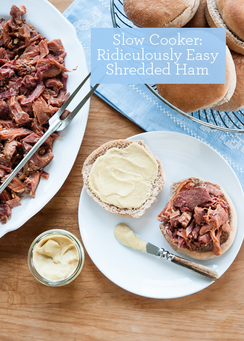 Slow Cooker Recipe: Ridiculously Easy Shredded Ham  |  Design Mom