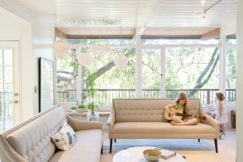 The Treehouse Living Room | Design Mom