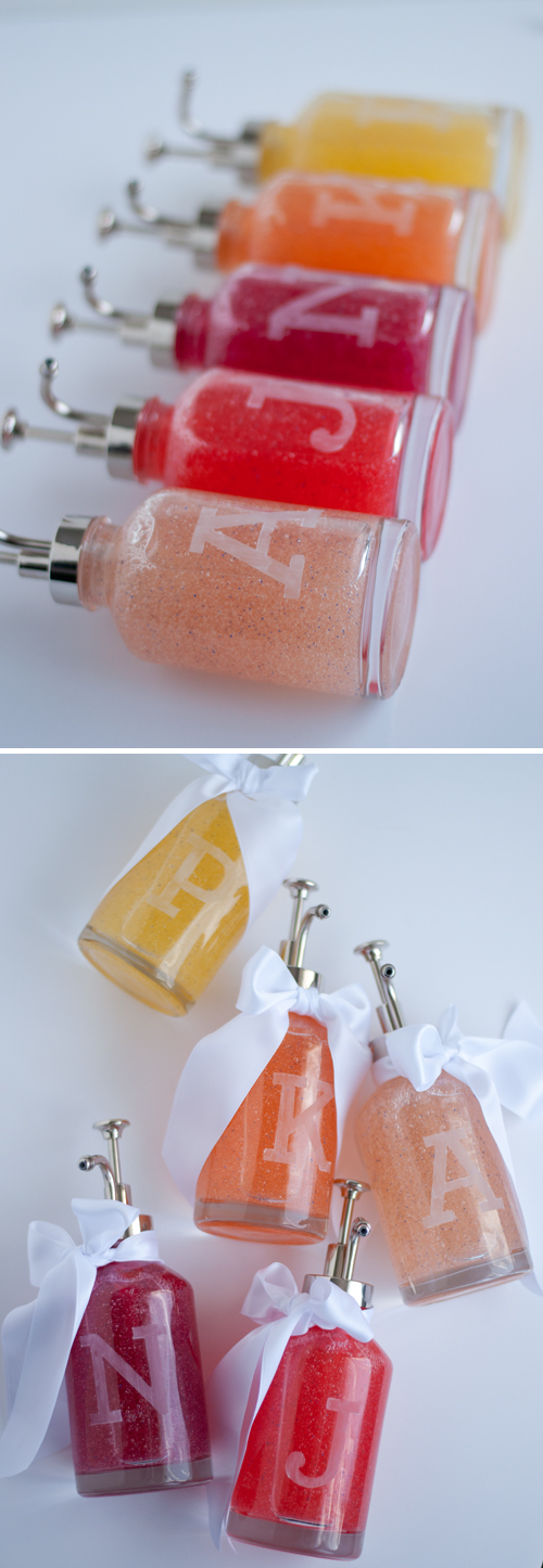 Easy & Pretty! Make an Etched Monogram Soap Pump for Child's Teacher 