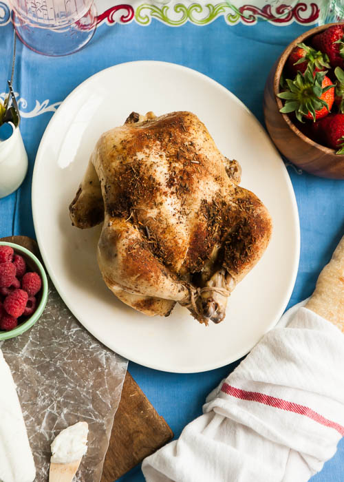 Slow Cooker Recipe: Rotisserie-Style Chicken  |  Design Mom  #crockpot
