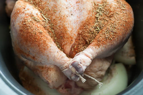 Slow Cooker Recipe: Rotisserie-Style Chicken  |  Design Mom  #crockpot