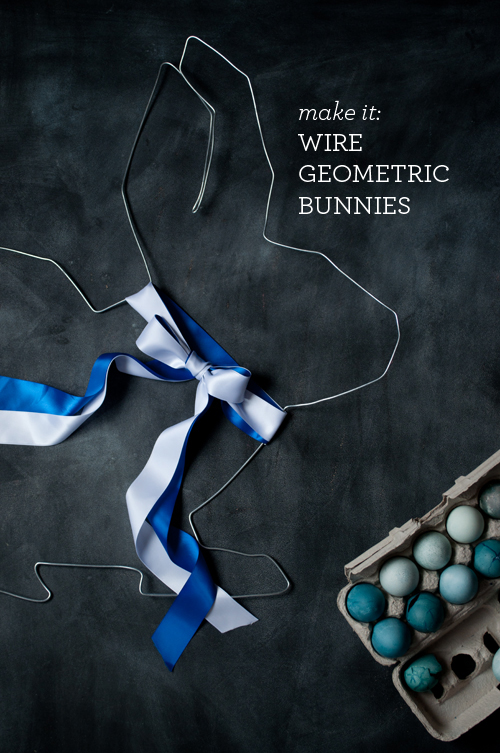 DIY Wire Geometric Bunnies. Oversize and Mini. Perfect for Easter!    |   Design Mom