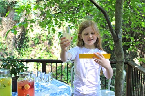 Start the summer off right with Lemonade Toasts! A great party activity where every kid gets a chance to shine. | Design Mom