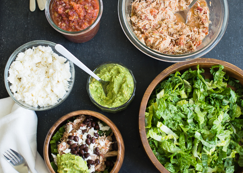 Slow Cooker Recipe: Chicken Taco Salad   |   Design Mom  #crockpot