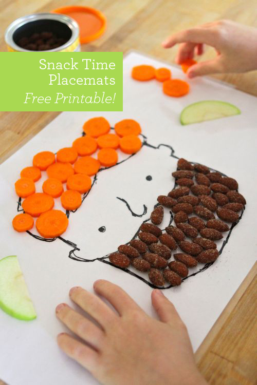 DIY Snack-time Placemats - Free Printable! | Design Mom