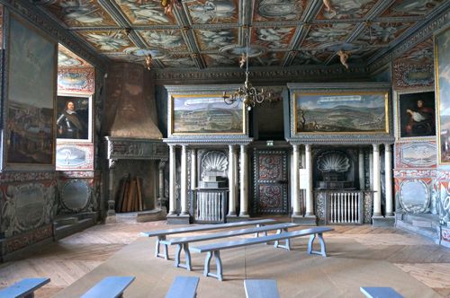 Inside Läckö Castle in West Sweden.