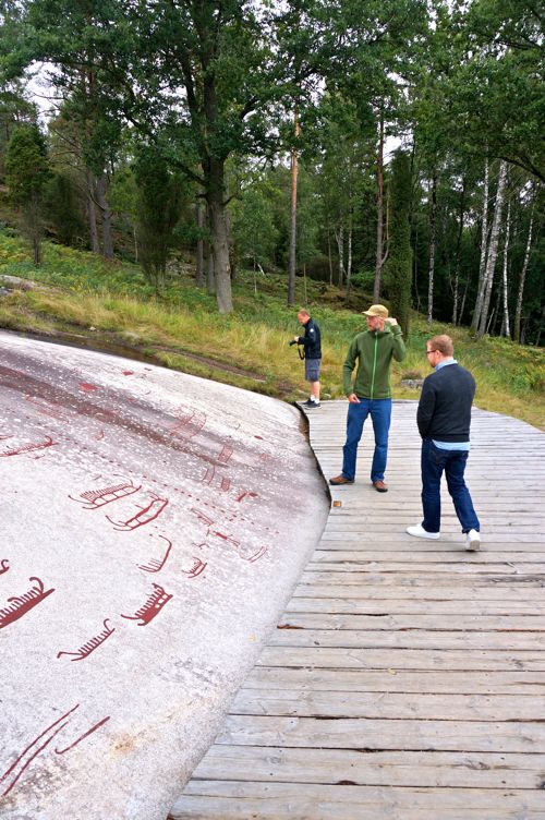 Rock Carvings from the Bronze Age. At Vitlycke Museum in West Sweden.