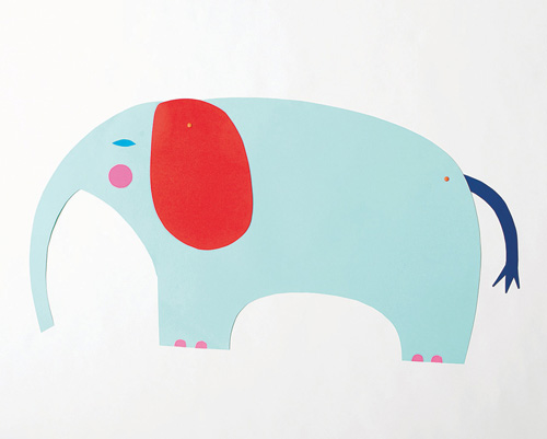 Elephant Puppet from Playful - a book of creative projects for kids by Merrilee Liddiard