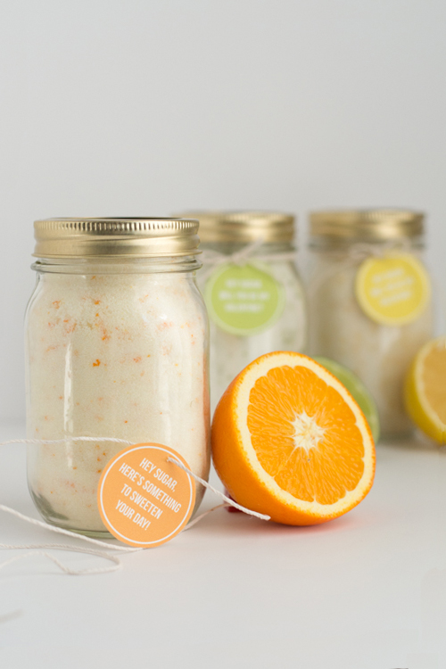 Gorgeous Handmade Gift Ideas featured by top US lifestyle blog, Design Mom: citrus sugars