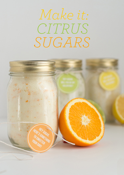 EASY Citrus Sugar Recipe. Make Lemon, Lime, or Orange sugar and add some flavor to your baked goods. Free printable!