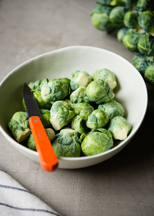 Fresh Brussels Sprouts for Shaved Brussel Sprouts with Pecans and Parmesan | Design Mom