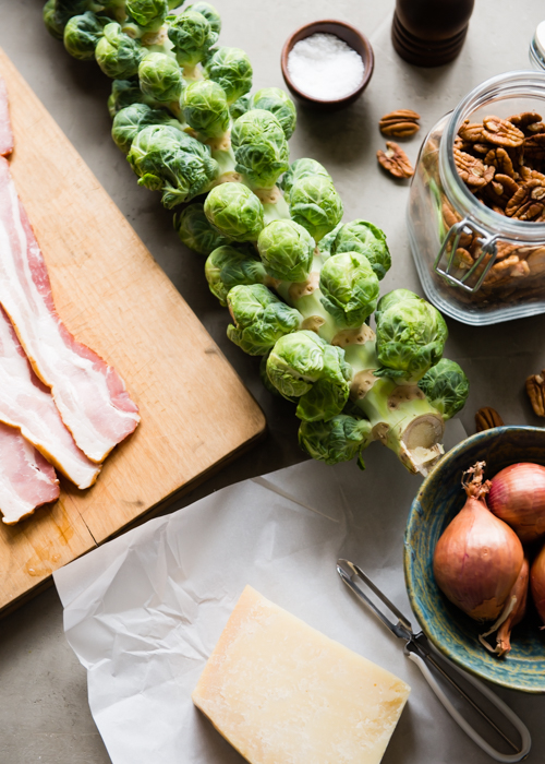Shaved Brussels Sprouts with Bacon | Design Mom