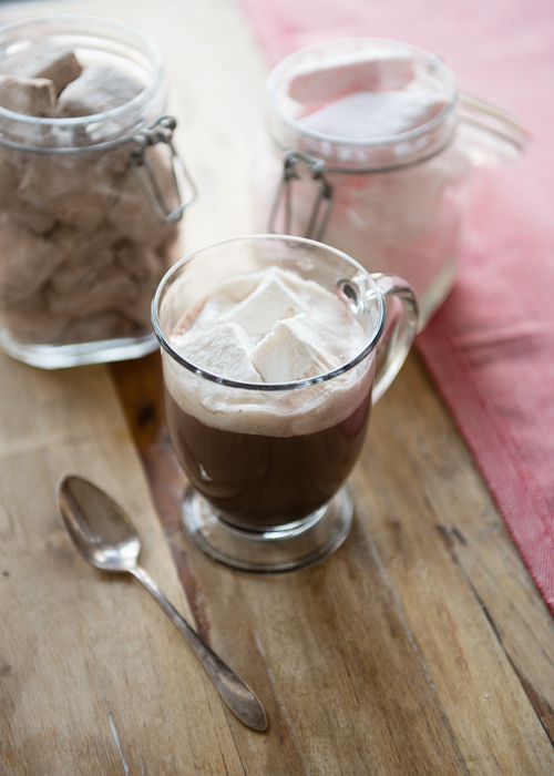 Homemade Marshmallows and hot chocolate