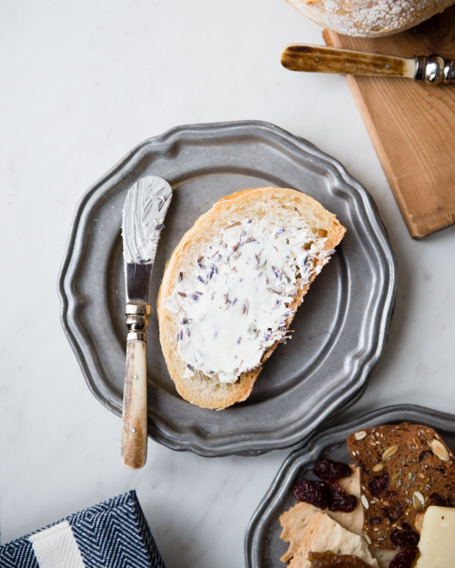 bread with lavender lemon goat cheese