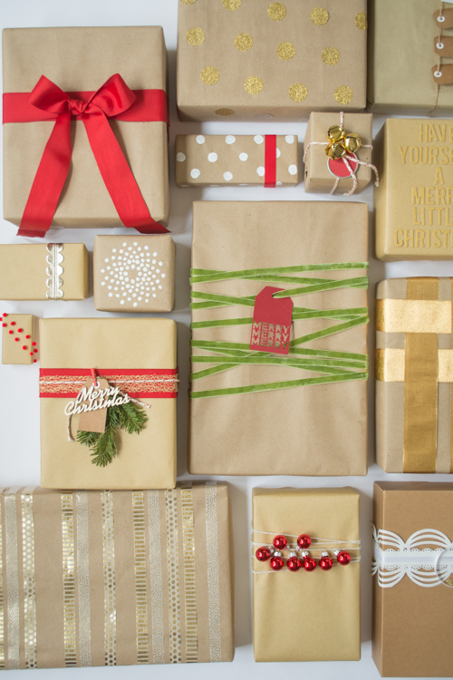 Have a plain brown paper package? Here's a few ideas how to dress it up! | Design Mom