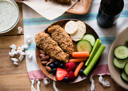 game day almond crusted chicken tenders