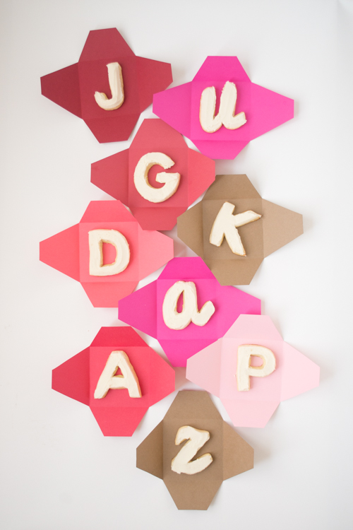 Edible Monogram Cookies for Your Valentine | Design Mom