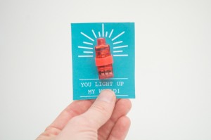You Light Up My World, A Finger Light Valentine | Design Mom