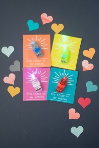 You Light Up My World, A Finger Light Valentine | Design Mom