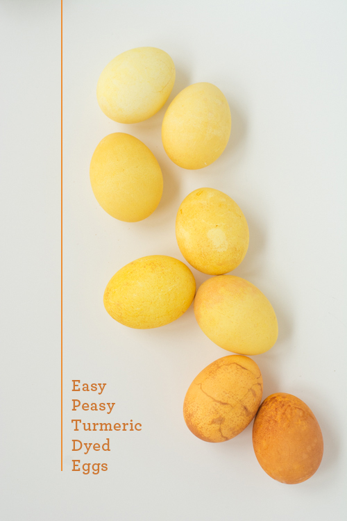 Easy Natural Dye Easter Eggs: Use Turmeric for Yellow