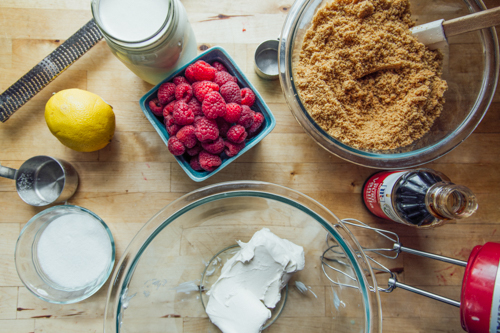 Ingredients for No-Bake Berry Cheesecake Recipe