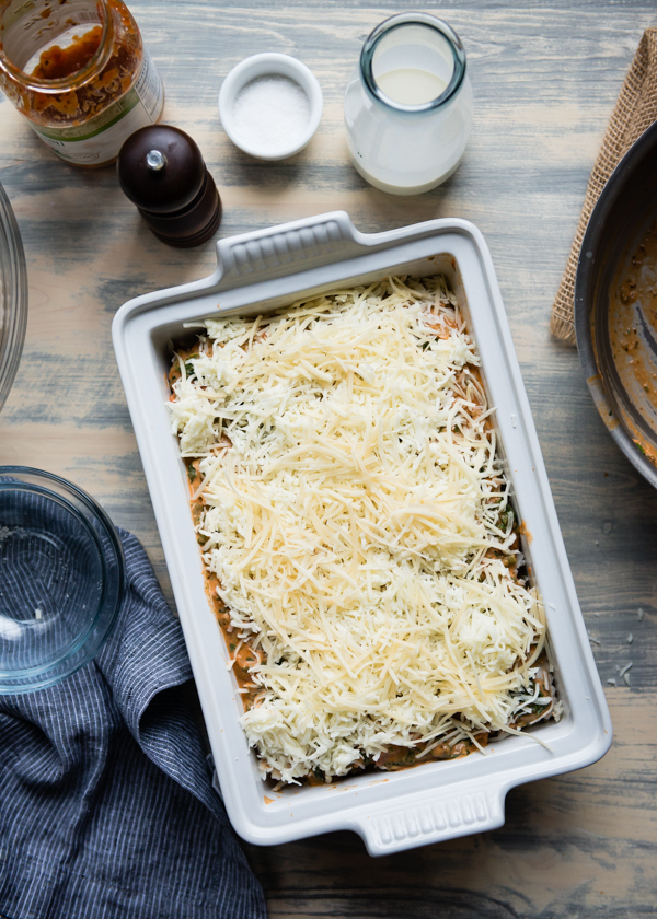 Easiest Lasagna Recipe. Made with frozen ravioli!