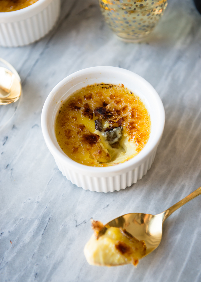 Creme Brûlée for two recipe. Easy! Only 4 Ingredients. NYE